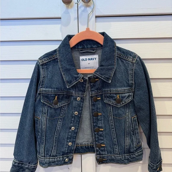 Old Navy Toddler Dark Blue Jean Jacket - Picture 1 of 2